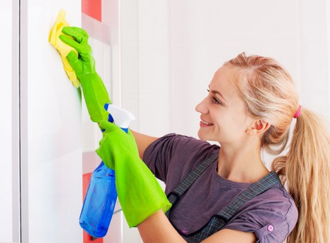 Curtains being professionally cleaned in a SW16 living room