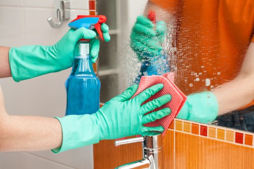 Deep cleaning a corner sofa in SW16 property