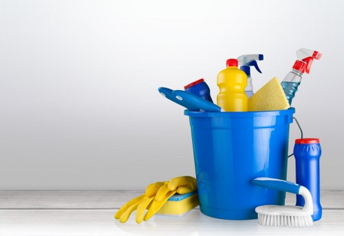 Kitchen and bathroom maintenance during a routine clean in SW16